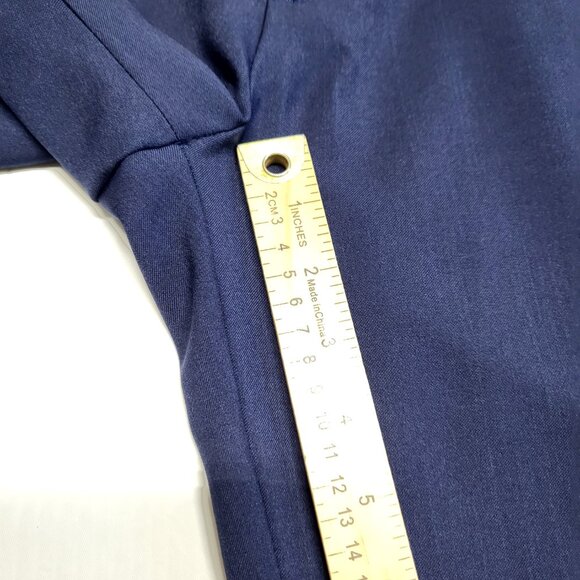 Haggar Mens Dress Pants 30 X 30 Slim Fit Premium Stretch Straight Leg Navy Blue - Picture 11 of 14